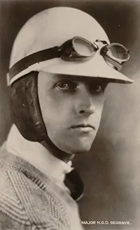 Land Speed Record Drucke: Major H. O. D. Segrave, c1925