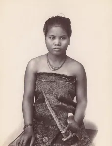 Bilder Datiert 2020 August: Eine malaysische Frau auf Java, 1860er/1870er Jahre. Ersteller unbekannt