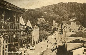 Die Mall und der Berg - Simla, 1918-1939. Schöpfer unbekannt