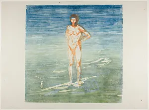 Edvard Munch Art Drucke: Man Bathing, 1899. Creator: Edvard Munch
