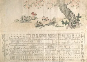 Chinesische Enten im Frühlingsthema - Programm für eine Jururui-Performance um 1807