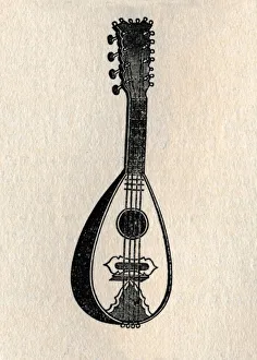 Stringed Instrument Art Drucke: The Mandoline, 1895. Creator: Unknown
