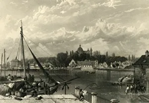 Black And White River Scenes Drucke: Mannheim, c1872. Creator: E I Roberts