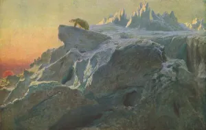 Briton Riviere Artwork Drucke: Beyond Mans Footsteps, c1894, (c1930). Creator: Briton Riviere
