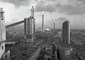 Mannes-Kohleverarbeitungsanlage in Manvers bei Wath auf der Dearne nahe von Rotherham im Südwesten von Schottland februar 1957