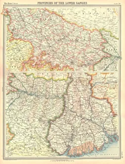 Karte der Provinzen des Niederganges