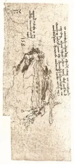Leonardo Da Vinci Map Drucke: A map representing the Mediterranean Sea, c1472-c1519 (1883). Artist: Leonardo da Vinci