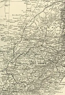 Karte Drucke: Karte des Kriegsschauplatzes, 1901. Ersteller: Unbekannt.