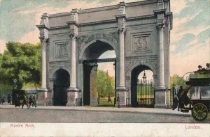 Horse Drawn Transport London Drucke: Marble Arch, London, c1906