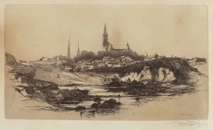 Black And White Coastal Images Drucke: Marblehead, 1881. Creator: Stephen Parrish