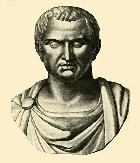Ancient Roman Leader Drucke: Marc Antony, 1890. Creator: Unknown