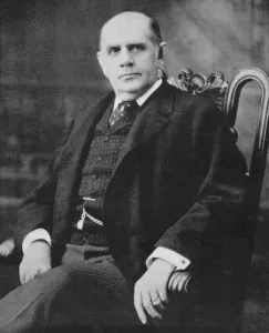 Drucke von Mark Hanna, amerikanischer Industrieller und Politiker, um 1896. Hanna (* 1837 - **1904**) machte sich eine große Reichtum im Eisen- und Kohlebergbau Industrielle Drucke: Mark Hanna, amerikanischer Industrieller und Politiker, 1896