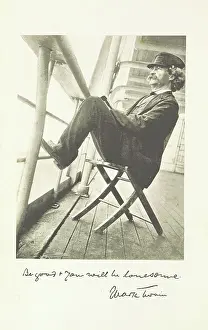 Samuel Langhorne Clemens Drucke: Mark Twain, 1897. Creator: Unknown