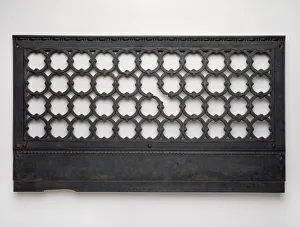 American Architectural History Drucke: Marquette Building: Elevator Grille Base, 1893 / 95. Creator: Holabird & Roche