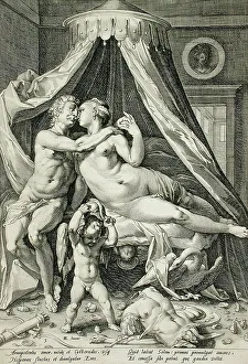 Mars und Venus 1590 von Jacob Matham