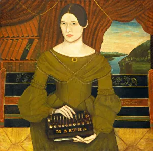 Female Portrait Artist Drucke: Martha, c. 1835. Creator: Unknown