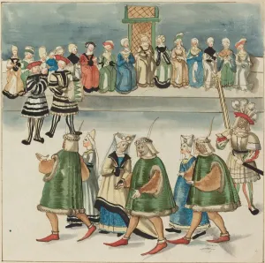 Maskerade, um 1515 von unbekanntem Künstler