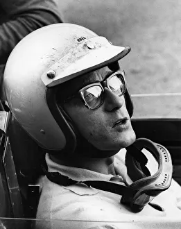 Black And White Automobile Images Drucke: Masten Gregory, racing driver. Creator: Unknown