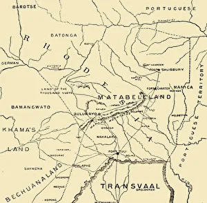 African Continent Maps Drucke: Matabeleland, 1900. Creator: Unknown