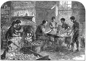 Matchbox-Hersteller in Bow, 1871. Künstler: Unbekannt.