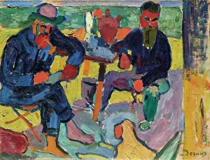 Drucke von Matisse und Terrus, 1905. Privatsammlung Henri Matisse Drucke: Matisse und Terrus, 1905. Künstler: Derain, Andre (1880-1954)