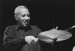Lizenzgebühren Drucke: Max Roach im Queen Elizabeth Hall, London, 1996