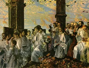 Morgensonne auf der Magdalen-Turm, 1888-1890, (1942). Künstler: William Holman Hunt.