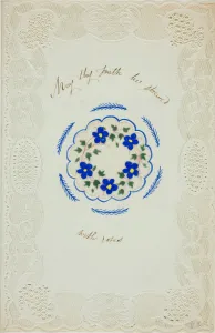 English Watercolour Art Drucke: May Thy Path be Strewed with Roses (valentine), n. d. Creator: George Kershaw