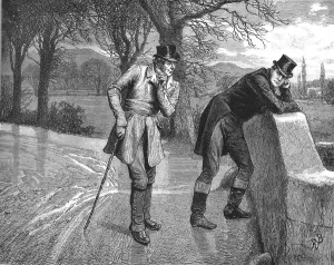 Der Bürgermeister von Casterbridge, von Thomas Hardy. Henchard drehte sich leicht, 1886. Ersteller: Robert Barnes