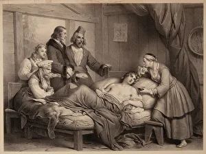 Mythology Allegory Literature Drucke: Mazeppa, First half of the 19th cent. Creator: Devéria, Achille (1800-1857)