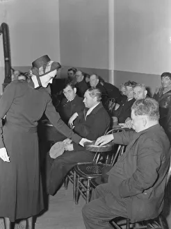 Treffen beginnt mit der Übernahme des Sammlungsunternehmens Salvationsarmee in San Francisco Kalifornien 1939 Erstellerin : Dorothea Lange
