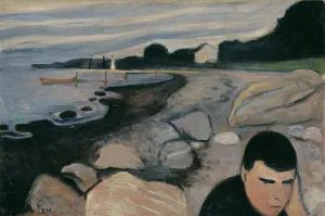 Edvard Munch Norway Drucke: Melancholy, 1892