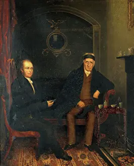 Heritage Artwork Drucke: Two men, one with a bandaged head. Creator: Unknown