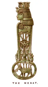 Drucke von Der Menat aus dem Jahr 1923. Symbol der alten ägyptischen Göttin Hathor, getragen für Schutz, Fruchtbarkeit und Männlichkeit Bilder Datiert 2007 Juni: Die Männer im Zentrum der Stadt, 1923