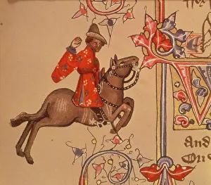 English Illuminated Manuscripts Drucke: The Merchant, 1911. Creator: Unknown