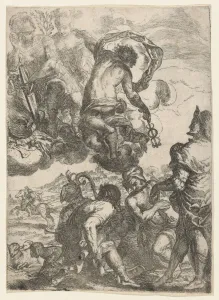 Italian Heritage Art Gallery Drucke: Mercury (Hermes), Juno (?) Mars