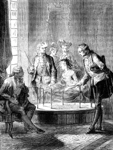 Magnetisierungsstuhl aus dem Jahr 1870