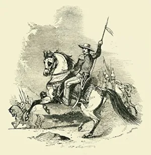 Nineteenth Century Warfare Images Drucke: Mexican Lancer, 1849. Creator: Unknown