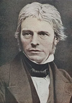 Physiker Drucke: Michael Faraday, britischer Physiker und Chemiker, Mitte des 19. Jahrhunderts.
