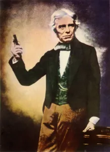 Michael Faraday Portrait Drucke: Michael Faraday, c1857. Creator: Maull & Polyblank
