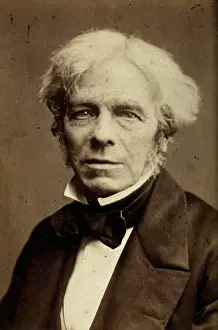 Michael Faraday Portrait Drucke: Michael Faraday. Creator: John Watkins