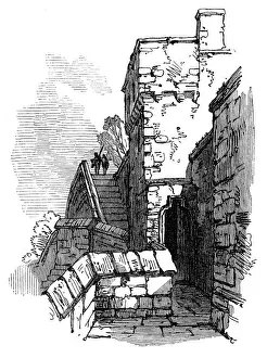 City Wall Architecture Drucke: Micklegate Bar, 1870. Creator: Unknown