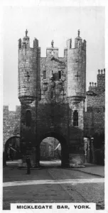 Cigarette Card Collectible Drucke: Micklegate Bar, York, c1920s
