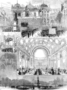 Triumphal Arch Architecture Drucke: The Middlesbrough Jubilee, 1881. Creator: Unknown