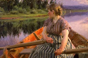 Realism Oil On Canvas Art Drucke: Midnight, 1891