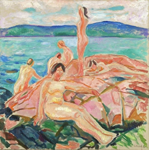 Edvard Munch Art Drucke: Midsummer, 1915. Creator: Edvard Munch