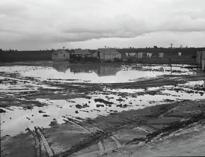 Zuwanderungsarbeiter im Winterquartier, Kern-County Kalifornien 1939. Künstlerin: Dorothea Lange