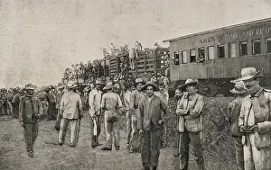 Militärzug mit Truppen, Kuba, Kubanische Unabhängigkeitskrieg (1895-1898), 1898. Ersteller: Unbekannt.