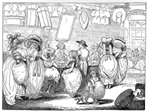 George Paston Illustrations Drucke: A Milliners Shop, 1787