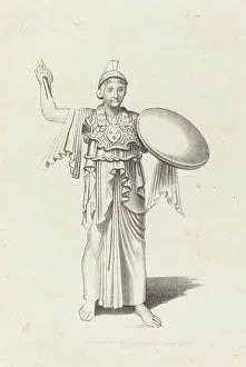 Heritage Art Prints UK Drucke: Minerva, From a Bronze by Daedalus, published 1829. Creator: W Walton